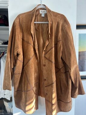 Linea by Louis Dell'Olio Women's Suede Jacket - Brown